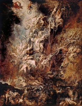 Chute des anges rebelles Baroque Peter Paul Rubens Peinture à l'huile